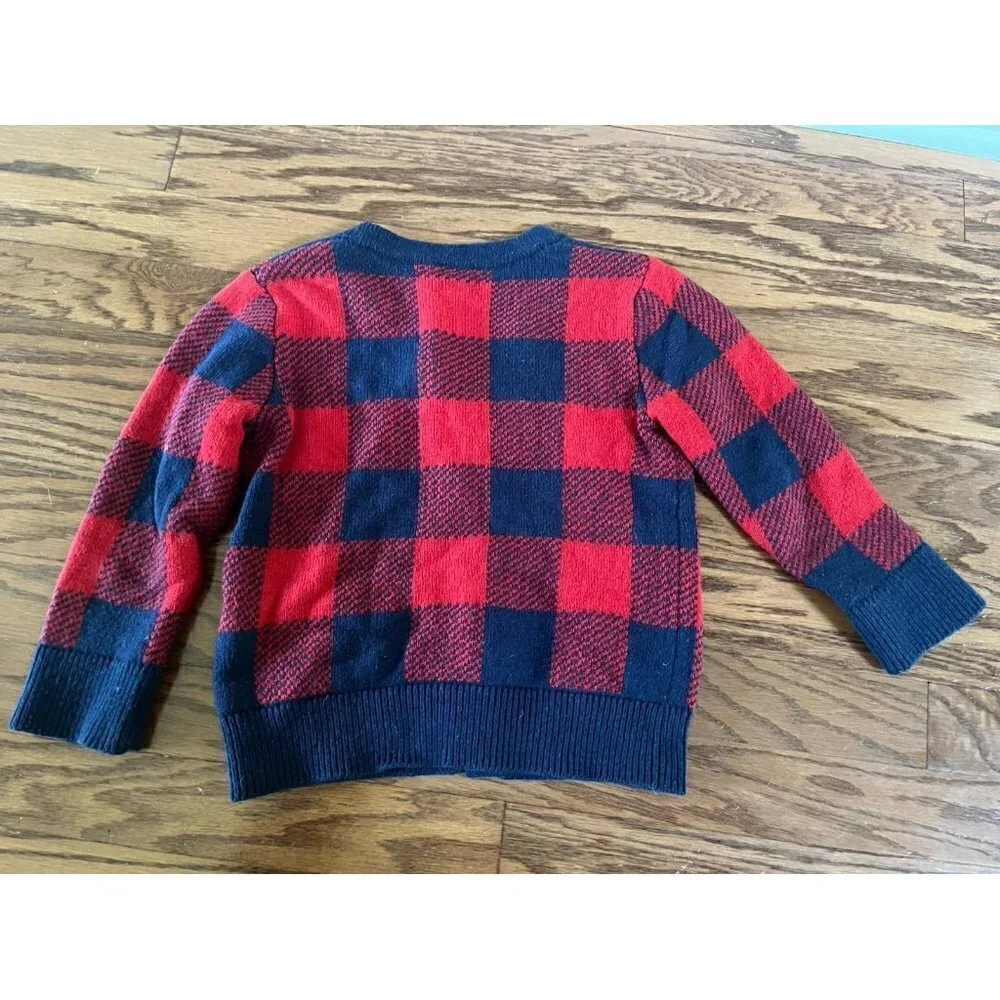 Gap Boys Plaid Cardigan